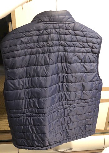 Parlak Mavi Yüksek Yakalı Erkek Şişme Yelek - Görsel 3