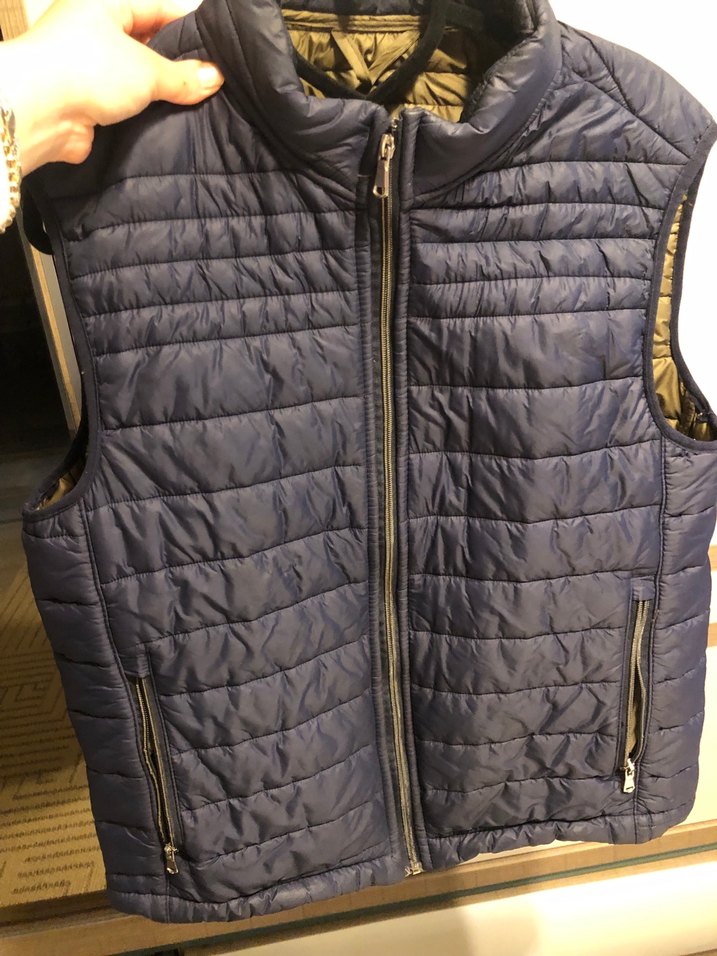 Parlak Mavi Yüksek Yakalı Erkek Şişme Yelek - Görsel 2