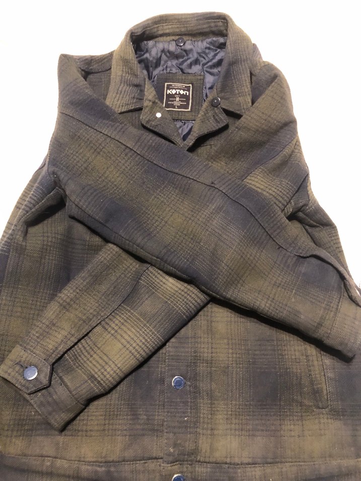 Düğmeli Erkek Kahverengi Midi Ceket - Görsel 2