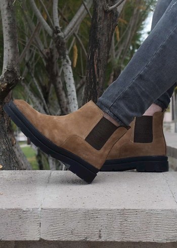 Siyah Deri Bağcıklı Erkek Bot - Görsel 7