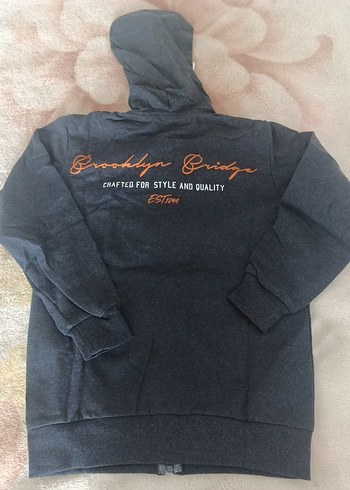 LCW ECO Erkek Çocuk Kapüşonlu Fermuarlı Sweatshirt - Görsel 3