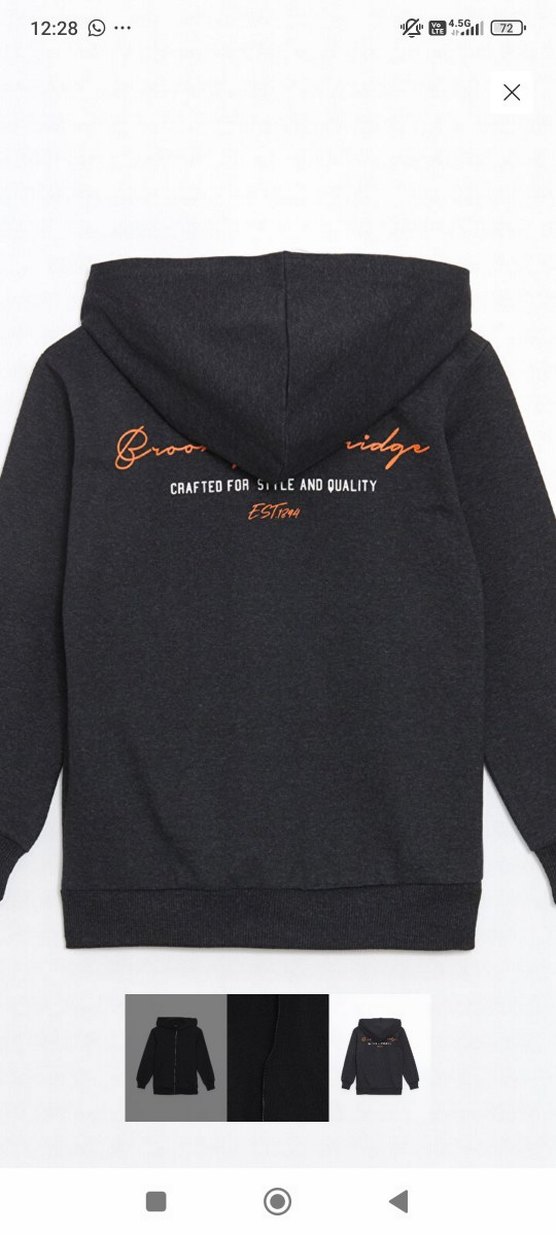 LCW ECO Erkek Çocuk Kapüşonlu Fermuarlı Sweatshirt - Görsel 2