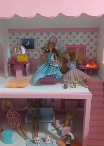 Pembe Oyuncak Barbie  Evi ve Araç Seti - Görsel 4