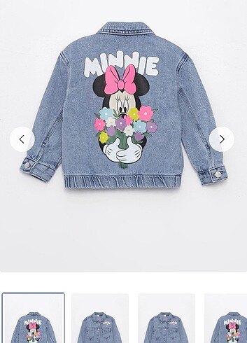 4 Yaş Beden Minnie mouse kot ceket