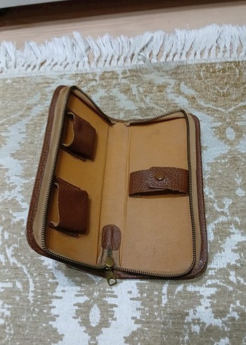 Klasik Kahverengi Deri Kadın Cüzdanı - Görsel 2