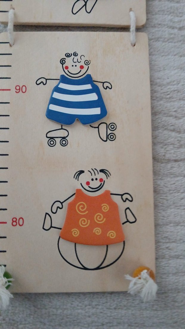 Renkli Ahşap Boy Ölçer - Görsel 2