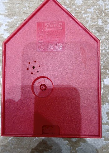 Kırmızı Ev Şeklinde Saat - Görsel 2