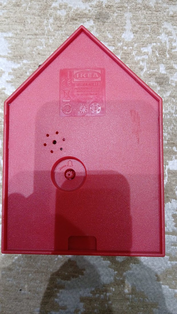 Kırmızı Ev Şeklinde Saat - Görsel 2