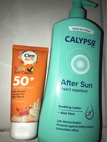 Diğer Güneş kremi ve aloe vera