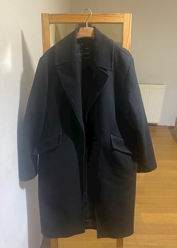 Siyah Uzun Yün Kaban - Görsel 2