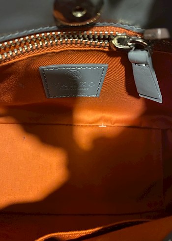 Vakko Gri Süet Tokalı Kadın Çanta - Görsel 7