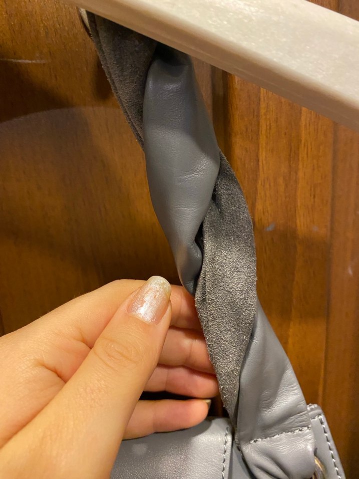 Vakko Gri Süet Tokalı Kadın Çanta - Görsel 3