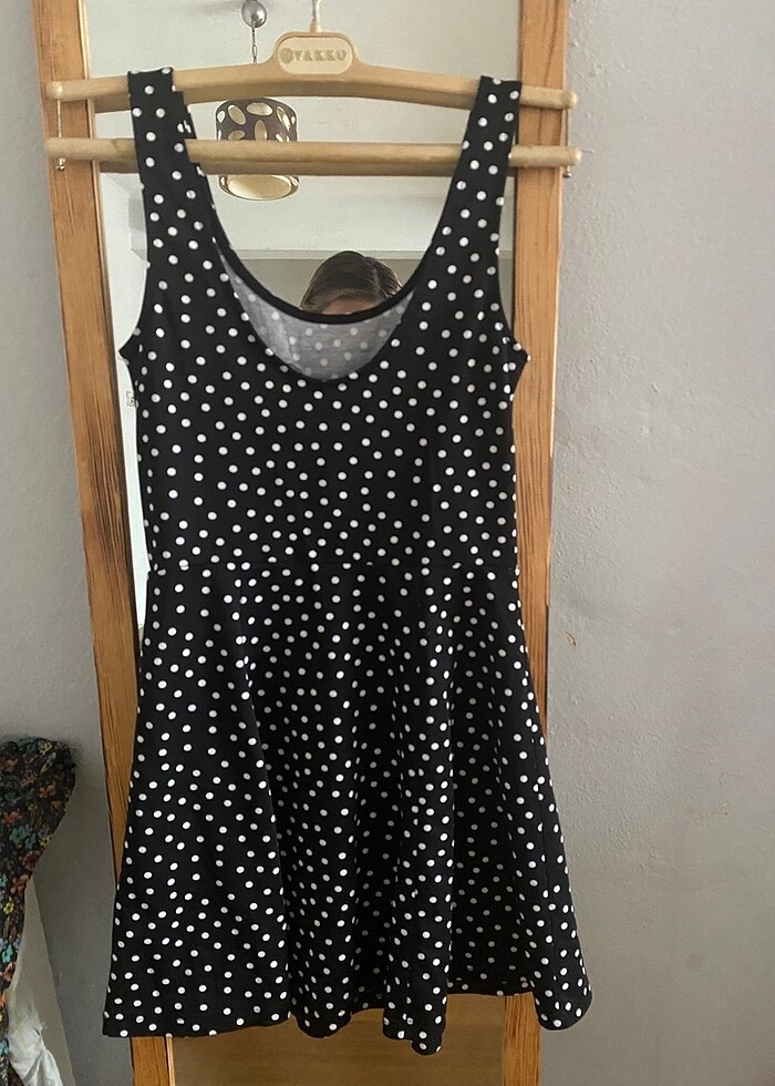 Puantiyeli elbise - Görsel 2