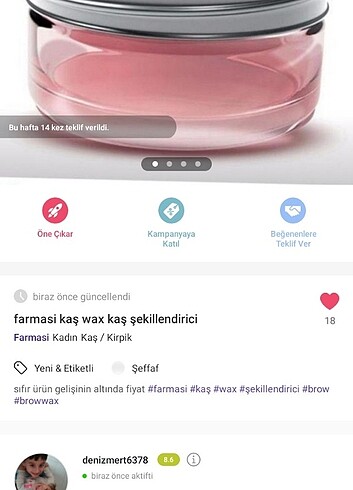 Farmasi wax