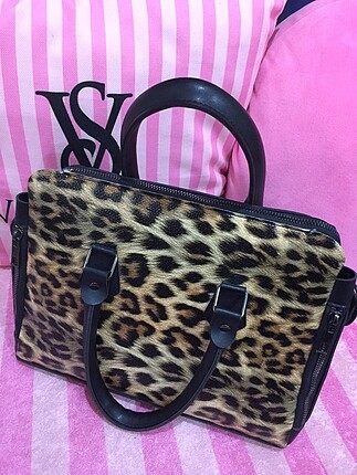 leopar desen çanta