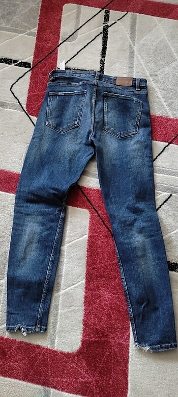 38 Beden mavi Renk Zara kot pantalon