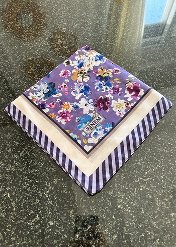 Çiçek Desenli Pileli Bohem Kadın Eşarp - Görsel 4