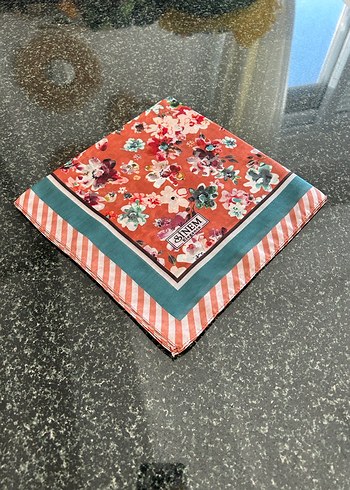 Çiçek Desenli Pileli Bohem Kadın Eşarp - Görsel 5