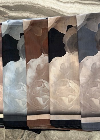 Lotus Desen Soft Pamuk Şal - Görsel 3