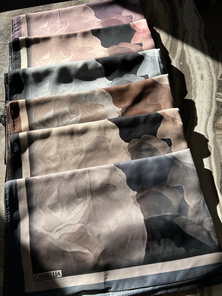 Lotus Desen Soft Pamuk Şal - Görsel 2