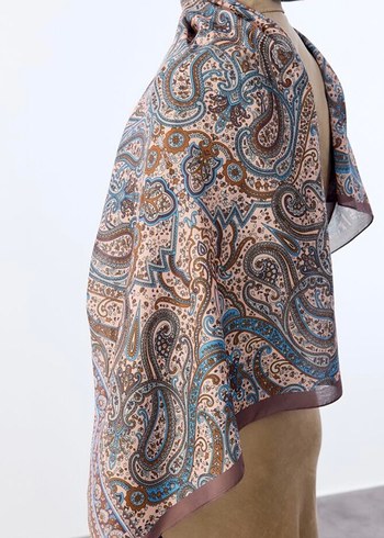 Etnik Desenli Soft Pamuk Şal - Görsel 5