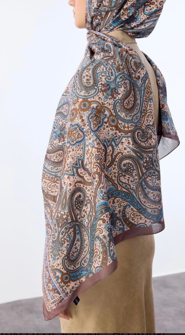 Etnik Desenli Soft Pamuk Şal - Görsel 5