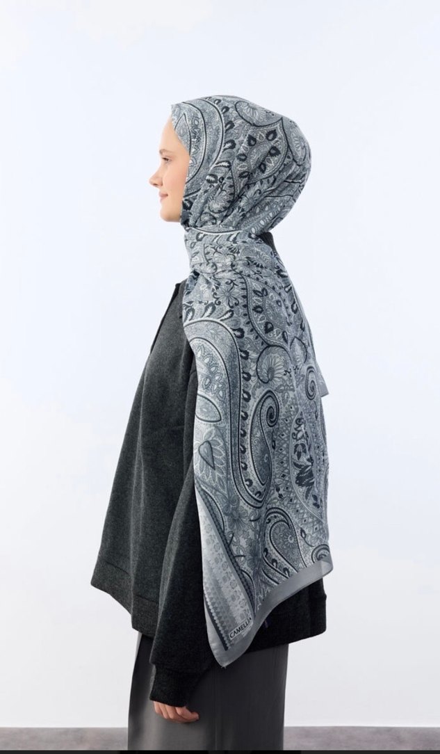 Etnik Desenli Soft Pamuk Şal - Görsel 3