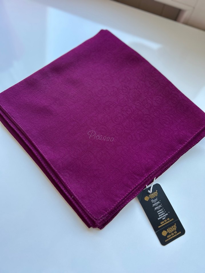 Desenli Jakarlı Eşarp - Görsel 4