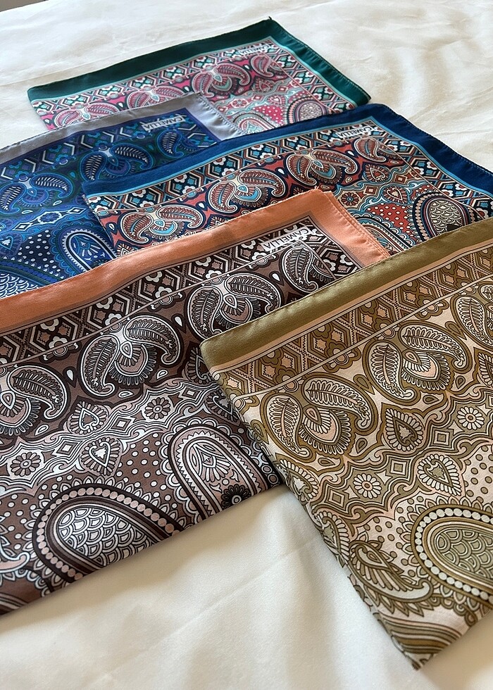 Soft Pamuk Retro Desen Şal - Görsel 2