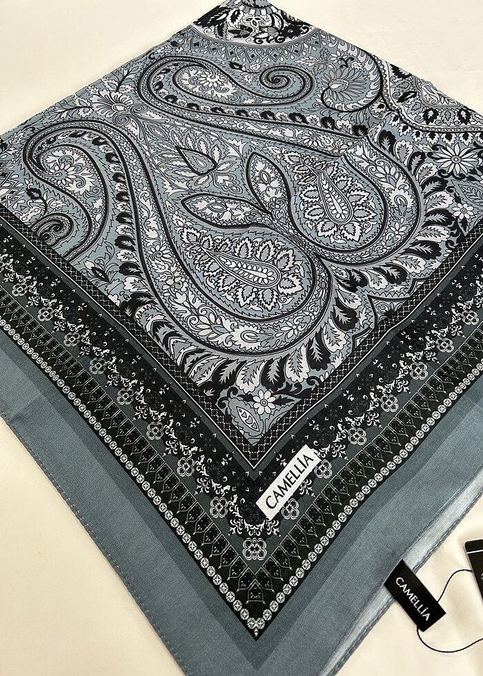 Soft Pamuk Desenli Eşarp - Görsel 2