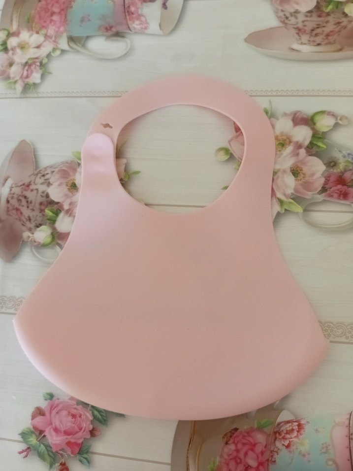 Pembe Silikon Bebek Mama Önlüğü - Görsel 2