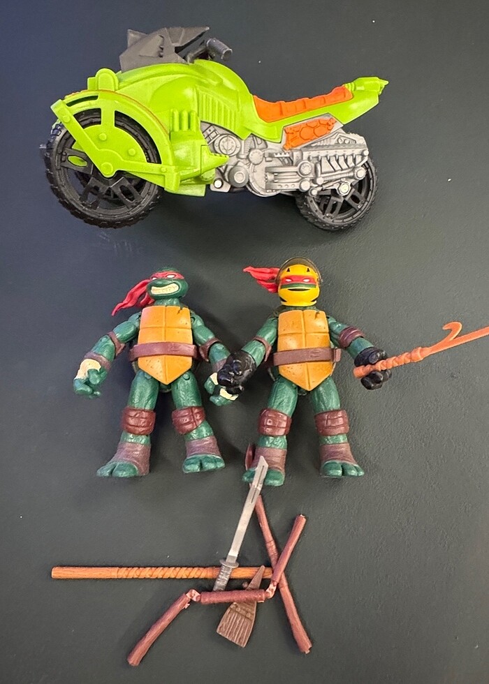 Orjinal Ninja Turtles figür seti - Görsel 5