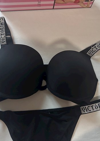 Victorias secret Siyah Goth Spor Sütyeni Taş Detaylı - Görsel 3