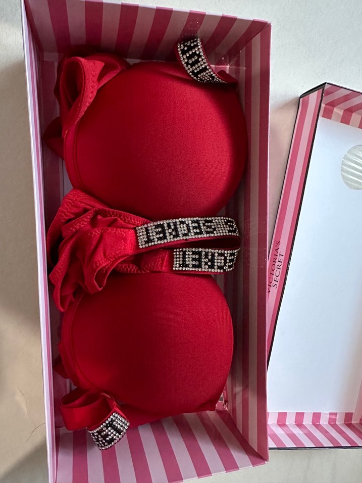 Victorias Secret Parlak Kırmızı Glamour Sütyen Takımı - Görsel 2