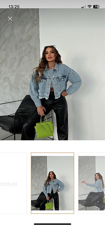Diğer Crop oversize ceket