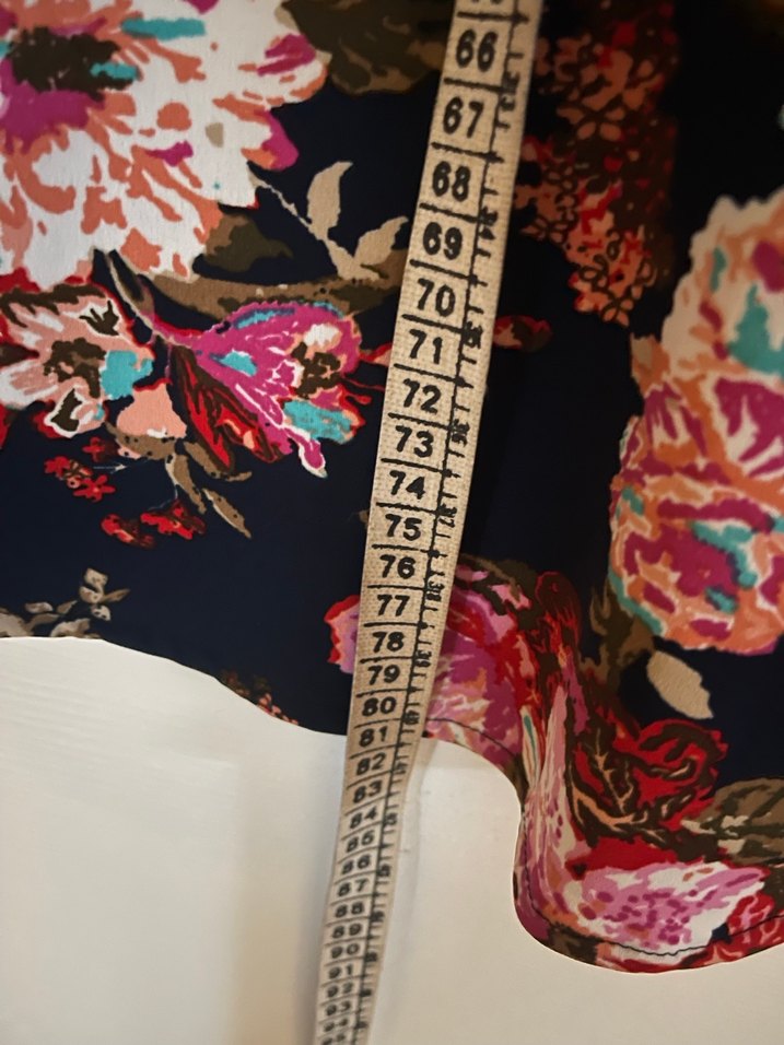 Çiçek Desenli Uzun Kollu Midi Elbise ya da tunik - Görsel 3