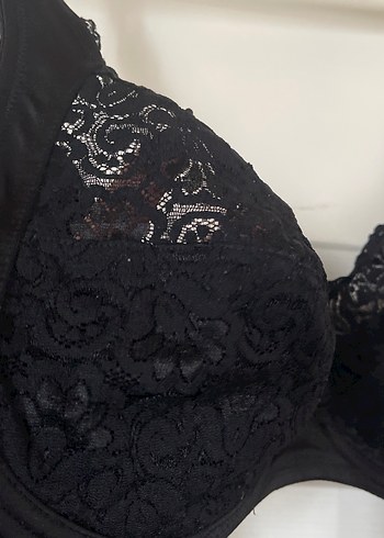 Siyah Gotik Dantelli Sütyen - Görsel 3