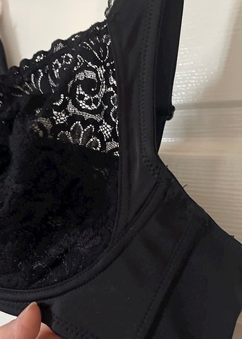 Siyah Gotik Dantelli Sütyen - Görsel 6