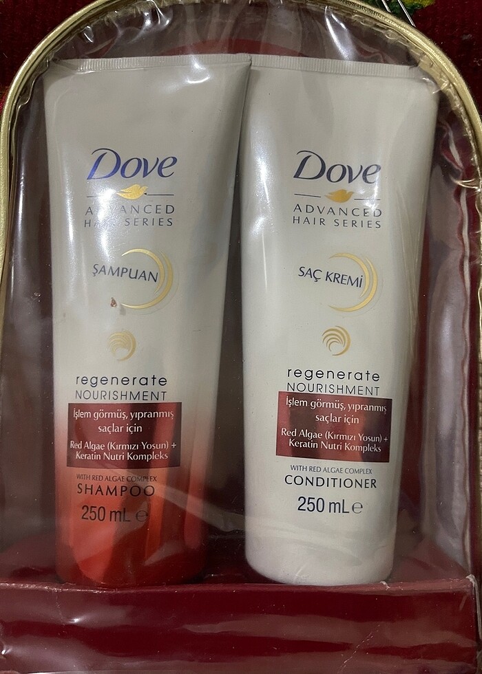 Çantalı Dove Şampuan ve Saç Kremi - Görsel 2