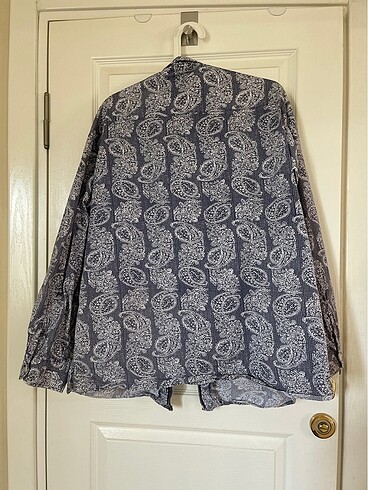 Tiffany Tomato -Mavi Gömlek ceket - Görsel 6