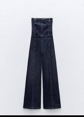 Zara denim straplez tulum 