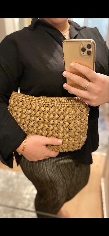 El yapımı hasır clutch
