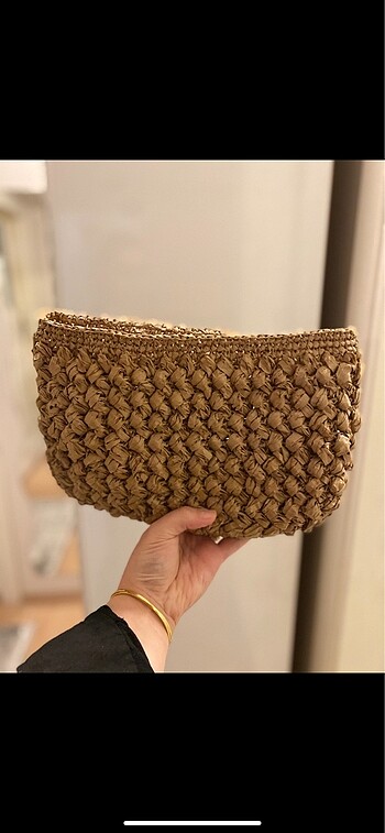 Beden El yapımı hasır clutch