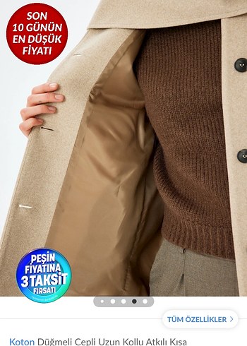 Atkılı Bej Kaban - Görsel 2