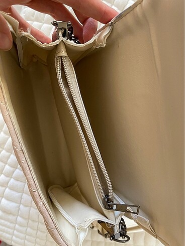 pudra pembe kol çantası - Görsel 2