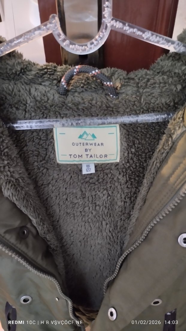 Erkek Çocuk Haki Mont - Görsel 3