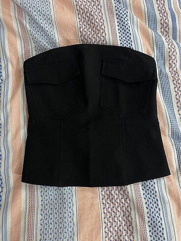 pull and bear straplez crop