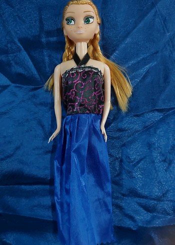 frozen elsa mavi uzun elbiseli oyuncak 25 cm