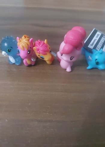 mini pony Renkli Pembe Minyatür Figür Seti