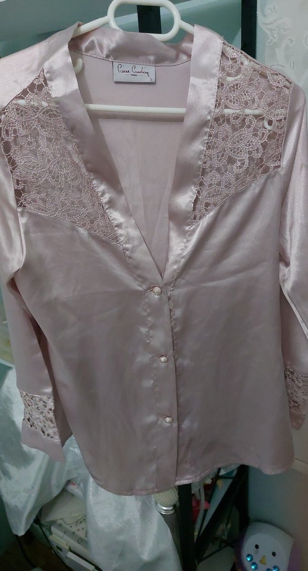 Bej Dantel Detaylı Uzun Kadın Sabahlık - Görsel 4